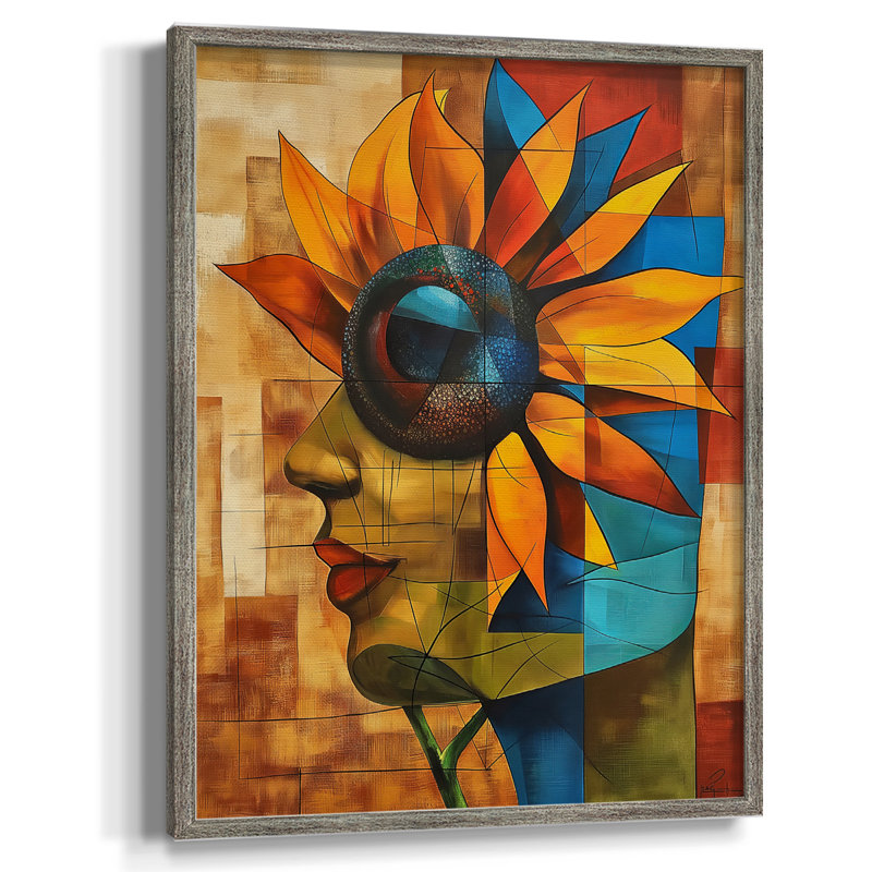 August Grove® FLORAL Series CDXC Framed Print - Solid Wood